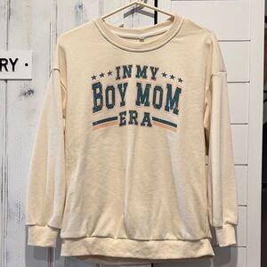Cream 'Boy Mom Era' Sweatshirt